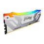 Kingston Technology FURY 48GB 8400MT/s DDR5 CL40 CUDIMM (set van 2) Renegade RGB White XMP (KF584CU40RWAK2-48) thumbnail