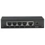 Intellinet 5-Port Fast Ethernet Office Switch Fast Ethernet (10/100) Zwart (523301) thumbnail