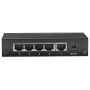 Intellinet 5-Port Fast Ethernet Office Switch Fast Ethernet (10/100) Zwart (523301) thumbnail