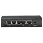 Intellinet 5-poorts Gigabit Ethernet netwerk switch, desktopuitvoering, metalen behuizing, IEEE 802.3az energiezuinig ethernet, 3 jaar garantie (530378) thumbnail