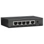 Intellinet 5-poorts Gigabit Ethernet netwerk switch, desktopuitvoering, metalen behuizing, IEEE 802.3az energiezuinig ethernet, 3 jaar garantie (530378) thumbnail