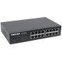 Intellinet 16-poorts Gigabit Ethernet netwerk switch, RJ45 10/100/1000 Mbps, IEEE 802.3az energiezuinig ethernet, desktop en 19" rackmontage, 3 jaar garantie (561068) thumbnail