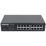 Intellinet 16-poorts Gigabit Ethernet netwerk switch, RJ45 10/100/1000 Mbps, IEEE 802.3az energiezuinig ethernet, desktop en 19" rackmontage, 3 jaar garantie (561068) thumbnail