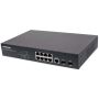 Intellinet 8-poorts Gigabit Ethernet PoE+ web-managed netwerk switch, 2x SFP-uplink, 140 W PoE-budget, VLAN-ondersteuning, 19" rackmontage, 3 jaar garantie (561167) thumbnail