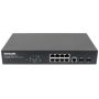 Intellinet 8-poorts Gigabit Ethernet PoE+ web-managed netwerk switch, 2x SFP-uplink, 140 W PoE-budget, VLAN-ondersteuning, 19" rackmontage, 3 jaar garantie (561167) thumbnail