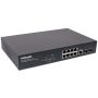 Intellinet 8-poorts Gigabit Ethernet PoE+ web-managed netwerk switch, 2x SFP-uplink, 140 W PoE-budget, VLAN-ondersteuning, 19" rackmontage, 3 jaar garantie (561167) thumbnail