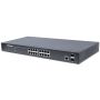 Intellinet 16-poorts Gigabit Ethernet PoE+ web-managed netwerk switch met 2x SFP, IEEE 802.3at/af conform, 374 W, endspan, 19" rackmontage, 3 jaar garantie (561198) thumbnail