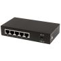 Intellinet 5-poorts Gigabit Ethernet PoE+ netwerk switch, 4x PoE-poorten, IEEE 802.3at/af conform, 60 W PoE-budget, endspan, desktopuitvoering, metalen behuizing, 3 jaar garantie (561228) thumbnail