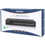 Intellinet 24-poorts Gigabit Ethernet netwerk switch, 24x RJ45 10/100/1000 Mbps, IEEE 802.3az Energy Efficient Ethernet, unmanaged, desktop of 19" rackmontage, metalen behuizing, 3 jaar garantie (561273) thumbnail
