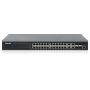 Intellinet 24-poorts Gigabit Ethernet PoE+ web-managed netwerk switch, 20x RJ45 + 4x combo RJ45/SFP, IEEE 802.3at/af conform, PoE-budget 370 W, VLANen QoS-ondersteuning, 19" rackmontage, 3 jaar garantie (561426) thumbnail