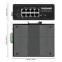 Intellinet 8-poorts industriële Gigabit PoE+ netwerk switch met PoE passthrough, 1x 95 W PD-ingang + 7x PSE-uitgang, 120 W budget, DIN-rail montage, robuuste metalen behuizing, 3 jaar garantie (561624) thumbnail