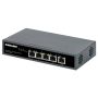 Intellinet 5-poorts Gigabit netwerk switch met PoE passthrough, 1x 95 W PD-ingang (802.3bt), 4x PSE PoE-uitgang, IEEE 802.3at/af conform, desktopof wandmontage, 3 jaar garantie (561808) thumbnail