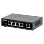 Intellinet 5-poorts Gigabit Ethernet PoE+ netwerk switch, 4x PoE-poorten, IEEE 802.3at/af conform, 62 W PoE-budget, endspan, desktopuitvoering, 3 jaar garantie (561839) thumbnail