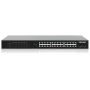Intellinet 24-poorts Gigabit Ethernet PoE+ netwerk switch, 24x RJ45 10/100/1000 Mbps, 2x SFP-uplink, IEEE 802.3at/af conform, PoE-budget 370 W, endspan, 19" rackmontage, metalen behuizing, 3 jaar garantie (561891) thumbnail