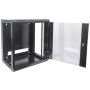 Intellinet 19" netwerkkast wand (standaard), 12U, 600 mm diep, zwart, bouwpakket, max. 60 kg, bruikbare diepte 410 mm, metalen & glazen deur, afneembare zijpanelen, montagemateriaal niet inbegrepen (711883) thumbnail