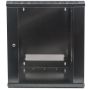 Intellinet 19" netwerkkast wand (standaard), 12U, 600 mm diep, zwart, bouwpakket, max. 60 kg, bruikbare diepte 410 mm, metalen & glazen deur, afneembare zijpanelen, montagemateriaal niet inbegrepen (711883) thumbnail