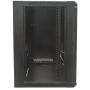 Intellinet 19" netwerkkast wand (standaard), 12U, 600 mm diep, zwart, bouwpakket, max. 60 kg, bruikbare diepte 410 mm, metalen & glazen deur, afneembare zijpanelen, montagemateriaal niet inbegrepen (711883) thumbnail
