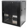 Intellinet 19" netwerkkast wand (standaard), 12U, 600 mm diep, zwart, bouwpakket, max. 60 kg, bruikbare diepte 410 mm, metalen & glazen deur, afneembare zijpanelen, montagemateriaal niet inbegrepen (711883) thumbnail