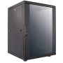 Intellinet 19" netwerkkast vrijstaand, 16U, 600x600 mm (breedte x diepte), zwart, bouwpakket (flatpack), max. 1500 kg, meerpuntsdeurslot, 1 slot per zijpaneel, bruikbare diepte 123–373 mm, IP20, staal (713061) thumbnail