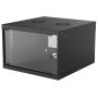 Intellinet 19" netwerkkast wand (basic), 6U, 560 mm diep, zwart, bouwpakket, max. 50 kg, bruikbare diepte 500 mm, glazen deur, montagemateriaal niet inbegrepen (714785) thumbnail