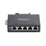 StarTech.com 5-Port Unmanaged Industriële Netwerk Switch, 10/100/1000Mbps Ethernet, DIN Rail/Wandmonteerbaar, Rugged IP30 Gigabit Ethernet Switch, -40°C - 75°C, 9~60V DC, TAA Compliant (I51G-ETHERNET-SWITCH) thumbnail