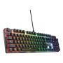 Trust GXT 871 Zora Gaming Toetsenbord - Mechanisch toetsenbord – QWERTY US-indeling – RGB-verlichting – Zwart (25510) thumbnail
