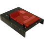 Inter-Tech 88885232 drive bay panel 2x 2,5" Bezelplaat Zwart (88885232) thumbnail