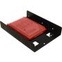 Inter-Tech 88885232 drive bay panel 2x 2,5" Bezelplaat Zwart (88885232) thumbnail