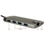 Inter-Tech GDC-802 USB 3.2 Gen 1 (3.1 Gen 1) Type-C 1000 Mbit/s Grijs (88885551) thumbnail