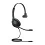 Jabra Evolve2 30, MS Mono Headset Bedraad Hoofdband Kantoor/callcenter USB Type-C Zwart (23089-899-879) thumbnail