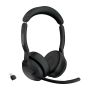 Jabra Evolve2 55 Headset Draadloos Hoofdband Kantoor/callcenter Bluetooth Oplaadhouder Zwart (25599-989-899) thumbnail
