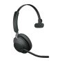 Jabra Evolve2 65, UC Mono Headset Draadloos Hoofdband Kantoor/callcenter USB Type-A Bluetooth Zwart (26599-889-999) thumbnail