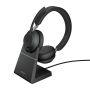 Jabra Evolve2 65, UC Stereo Headset Draadloos Hoofdband Kantoor/callcenter USB Type-A Bluetooth Zwart (26599-989-989) thumbnail