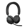 Jabra Evolve2 65, UC Stereo Headset Draadloos Hoofdband Kantoor/callcenter USB Type-A Bluetooth Zwart (26599-989-989) thumbnail