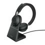 Jabra Evolve2 65 Headset Draadloos Hoofdband Kantoor/callcenter USB Type-A Bluetooth Oplaadhouder Zwart (26599-999-989) thumbnail