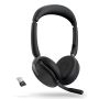 Jabra Evolve2 65 Flex Headset Draadloos Hoofdband Kantoor/callcenter USB Type-A Bluetooth Oplaadhouder (26699-989-989) thumbnail