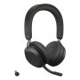 Jabra 27599-989-889 hoofdtelefoon/headset Bedraad en draadloos Hoofdband Oproepen/muziek USB Type-C Bluetooth Oplaadhouder Zwart (27599-989-889) thumbnail