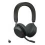 Jabra Evolve2 75 Headset Bedraad en draadloos Hoofdband Oproepen/muziek USB Type-C Bluetooth Oplaadhouder Zwart (27599-989-889) thumbnail