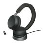 Jabra Evolve2 75 Headset Draadloos Hoofdband Kantoor/callcenter Bluetooth Oplaadhouder Zwart (27599-989-989) thumbnail