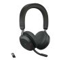 Jabra Evolve2 75 Headset Draadloos Hoofdband Kantoor/callcenter Bluetooth Oplaadhouder Zwart (27599-999-989) thumbnail