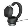 Jabra Evolve2 85, MS Stereo Headset Bedraad en draadloos Hoofdband Kantoor/callcenter USB Type-A Bluetooth Zwart (28599-999-989) thumbnail