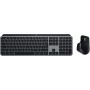 Logitech MX Keys S Combo for Mac toetsenbord Inclusief muis Thuis/Werk RF-draadloos + Bluetooth QWERTY US International Aluminium, Zwart (920-012845) thumbnail