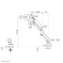 Neomounts monitorarm voor curved ultra-wide schermen (DS70PLUS-450BL1) thumbnail