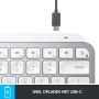 Logitech MX Keys Mini For Mac Minimalist Wireless Illuminated Keyboard toetsenbord Kantoor Bluetooth QWERTY Engels Wit (920-010526) thumbnail