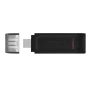 Kingston Technology DataTraveler 70 USB flash drive 128 GB USB Type-C 3.2 Gen 1 (3.1 Gen 1) Zwart (DT70/128GB) thumbnail