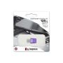 Kingston Technology DataTraveler microDuo 3C USB flash drive 128 GB USB Type-A / USB Type-C 3.2 Gen 1 (3.1 Gen 1) Roestvrijstaal, Paars (DTDUO3CG3/128GB) thumbnail