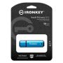 Kingston Technology IronKey VP50 USB flash drive 16 GB USB Type-C 3.2 Gen 1 (3.1 Gen 1) Zwart, Blauw (IKVP50C/16GB) thumbnail