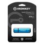 Kingston Technology IronKey VP50 USB flash drive 256 GB USB Type-C 3.2 Gen 1 (3.1 Gen 1) Zwart, Blauw (IKVP50C/256GB) thumbnail