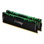 Kingston Technology FURY Renegade RGB geheugenmodule 16 GB 2 x 8 GB DDR4 3000 MHz (KF430C15RBAK2/16) thumbnail