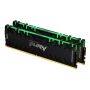 Kingston Technology FURY Renegade RGB geheugenmodule 16 GB 2 x 8 GB DDR4 3200 MHz (KF432C16RBAK2/16) thumbnail